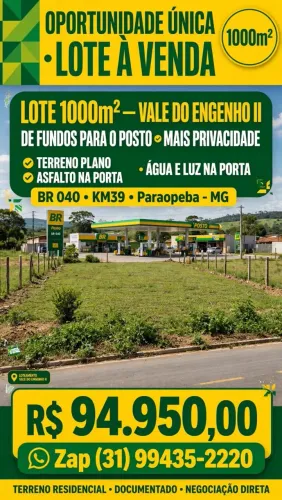 Excelente Lote de 1000m2