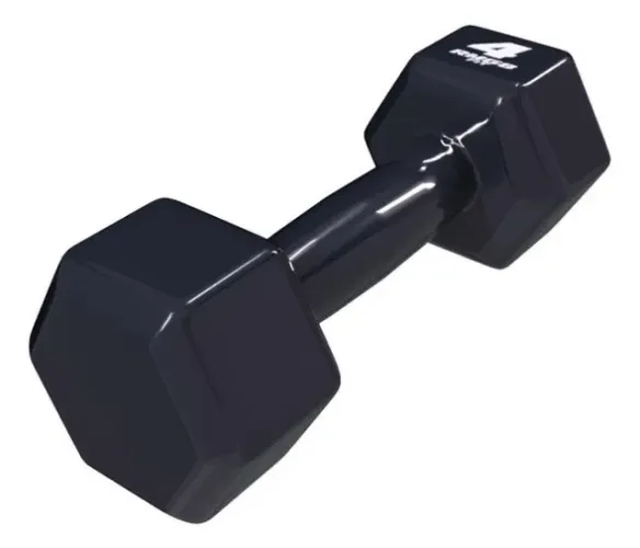 Halter de borracha hexagonal 4Kg para treino de musculação Ultimas unidades