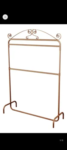 Arara de Chão Retrô Vintage 2 níveis 1m20cm Rose Gold