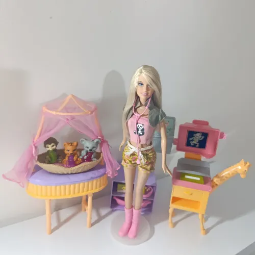 Barbie Zootecnista Veterinária 2008 Usada Original Completa