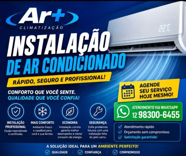 Instalação e Higienização de Ar Condicionado