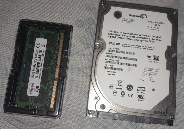 Memória Ram e HD 