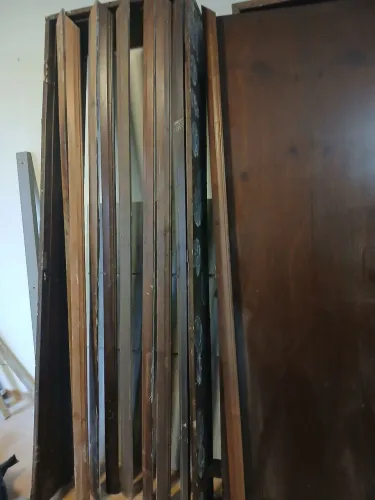 Portas completas com fechaduras, em imbuia maciças 