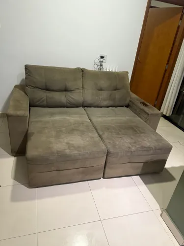 Sofá retrátil e reclinável 2 lugares - muito confortável
