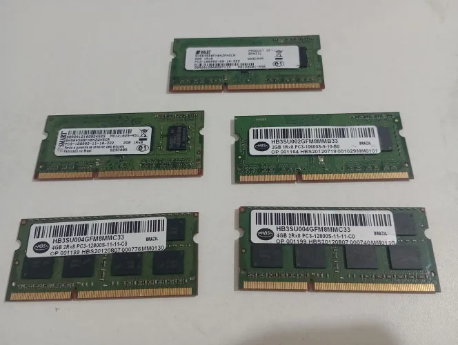 Cartões de memória DDR3 (todos por esse preço)