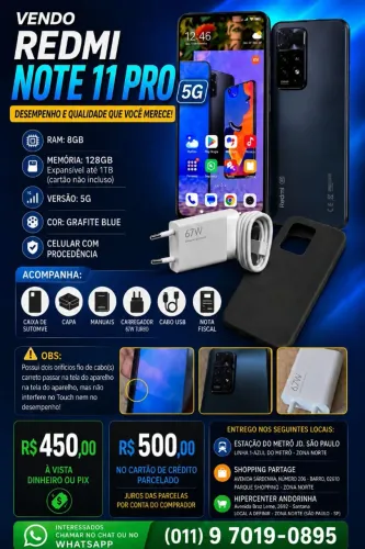 Redmi Note 11 Pro 5g 128GB