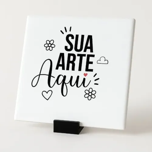 Azulejo Personalizado Cerâmica Com Foto, Frase, Logo, Desenho | Presente Mimo Criativo C/