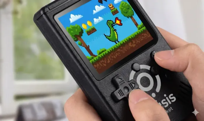 Mini Game Portátil 400 Jogos Retrô Com Controle