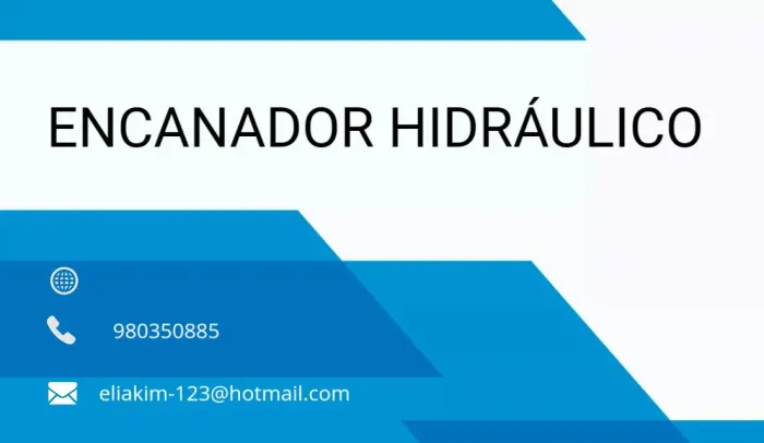 Encanador hidráulico 