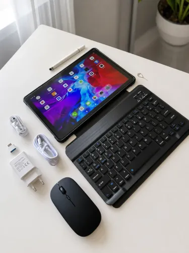 Tablet 10.1? 128GB Android 13 com Teclado e Mouse