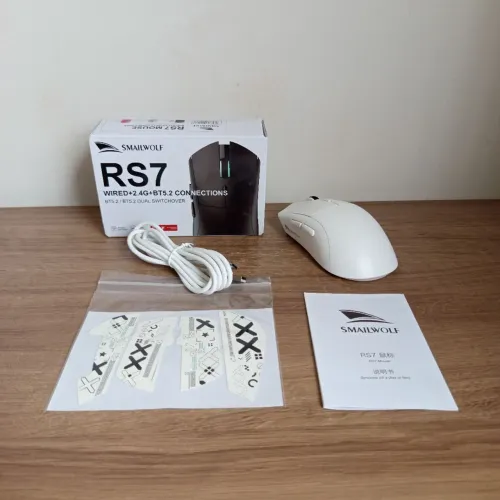 Mouse Gamer SmailWolf RS7 (Branco) - Novo, Lacrado