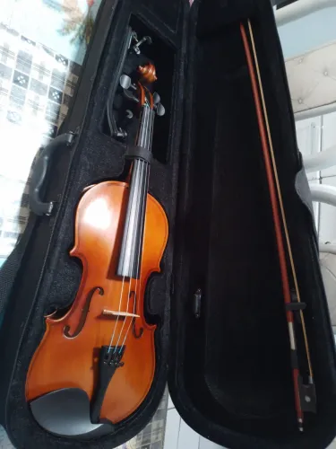 VIOLINO 4/4 USADO - COMPLETO!