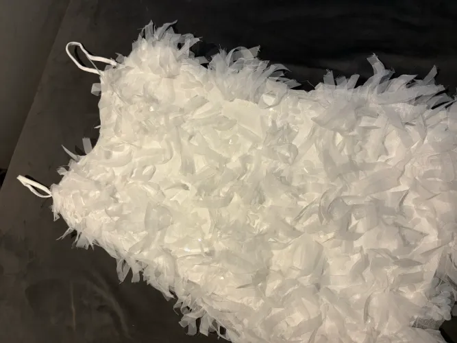 Vestido Branco Pluma *nunca usado