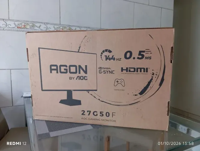 Monitor AOC 27 Polegadas FHD IPS 144Hz 0,5ms - Novo Lacrado