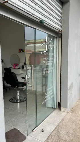 Porta de vidro temperado 2m altura X 2,20 largura