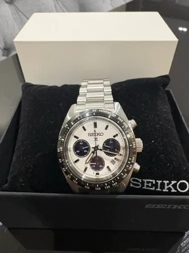 Seiko Prospex Speedtimer Panda Solar SSC813 - Full Set + Pulseira NATO Extra