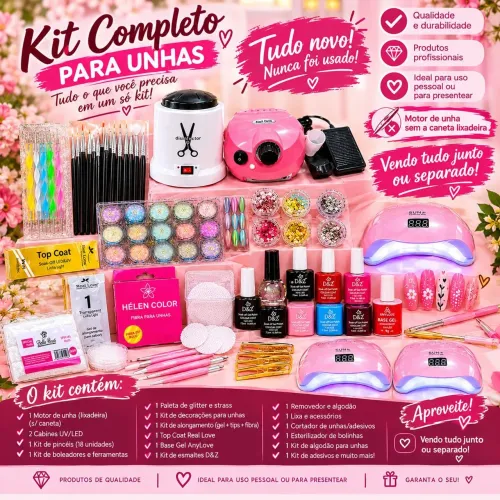 Kit unha acrigel completo