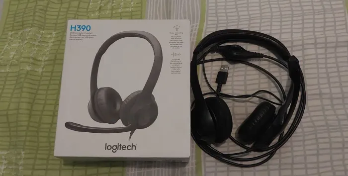 Headset Logitech H390 Com Fio Usb