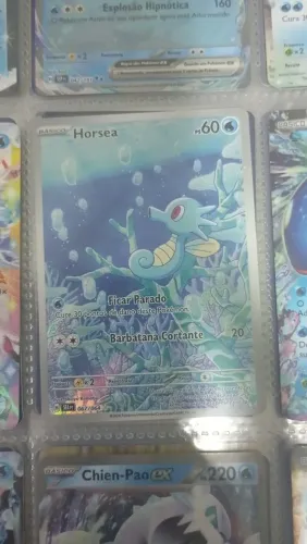 Horsea (067/064) ilustração rara MAIS BARATO NO Q NA LIGA POKEMON