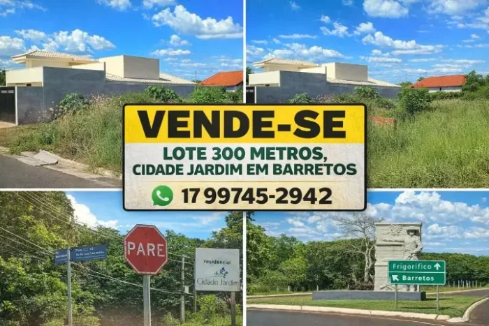 Terreno / Lote Barretos 300 mt2 (próximo ao shopping)