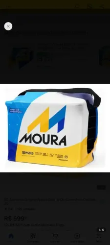 Bateria Moura de 50 amperes 450 na troca
