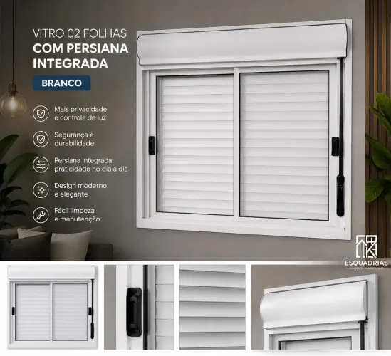 Janela com Persiana Integrada