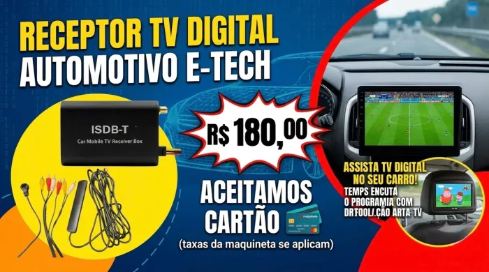 Receptor tv digital automotivo e-tech
