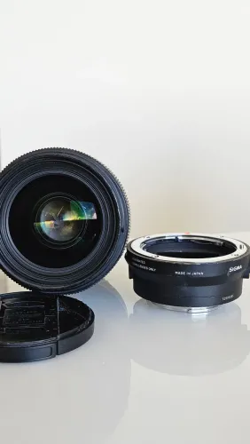 Lente 35mm 1.4 Sigma art (mount EF) + Adaptador mc 11
