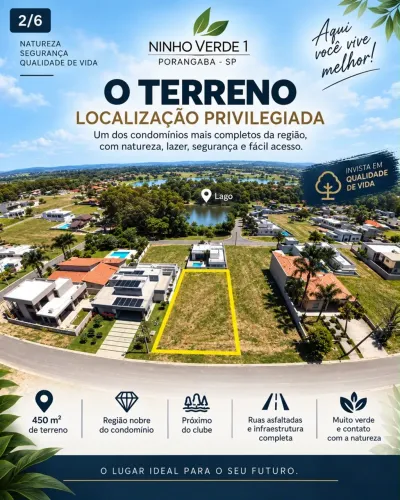 Ninho Verde 1 Lote terreno em área nobre