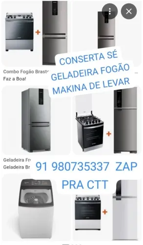 REFRITEC. CONSERTA SÉ GELADEIRA FOGÃO MAKINA DE LEVAR