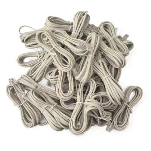 100 Pç Cordão Liso Fone 2 Vias 1,8m Intelbras Original