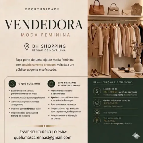 Vendedora de Loja 