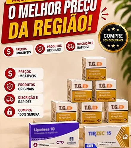 Tirz na promoção poucas unidades