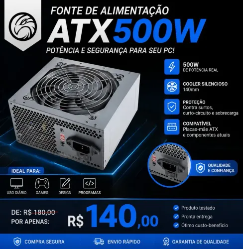 Fonte 500w