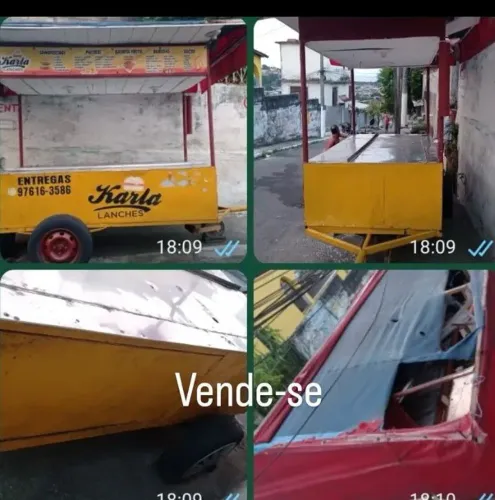 Vendo barraca de lanche só tem que trocar o toudo *