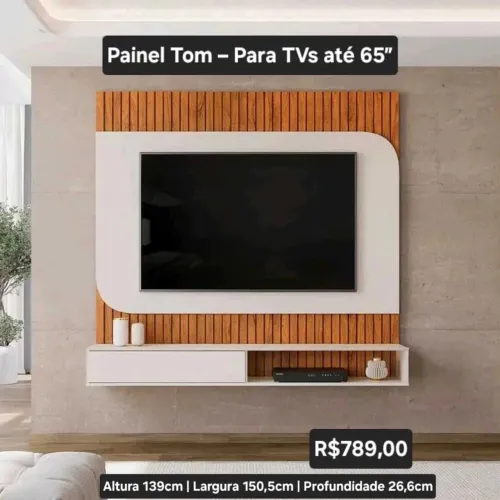 Painel Tom - Para TVs até 65"