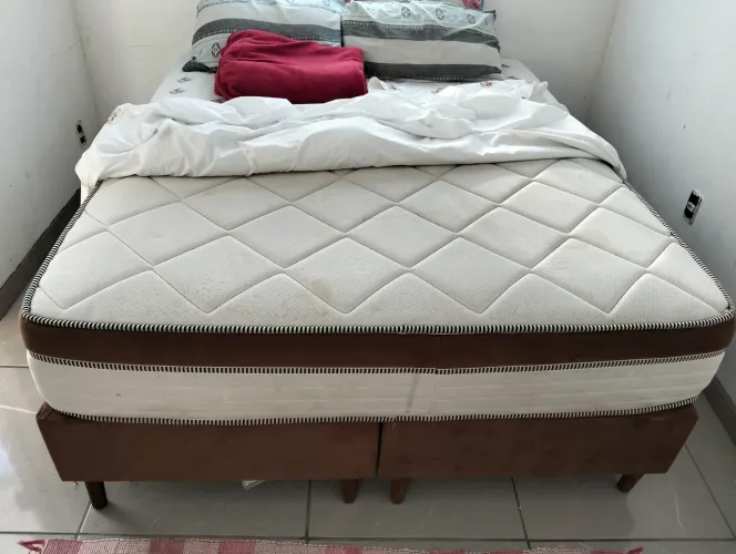 Cama box bipartido queen