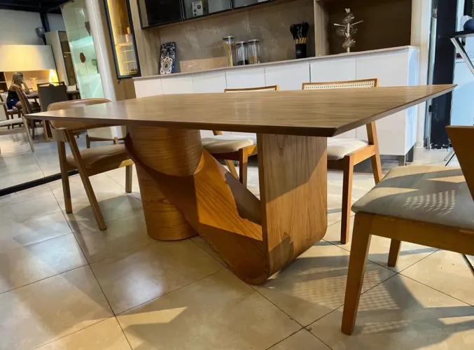 MESA DE JANTAR TAMPO LAMINADO - LARGURA 2.20x1.10