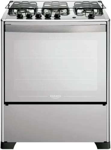 FOGAO GAS 5Q MAGISTER INOX STYLE