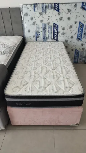 CAMA BAÚ SOLTEIRO 88X188 + COLCHÃO C1728 HERVAL MOLAS ENSACADAS