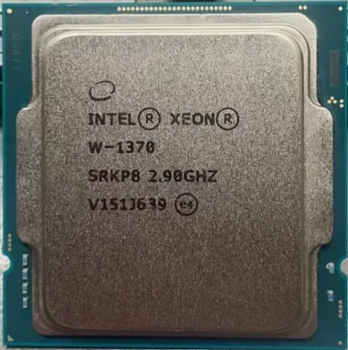 Processador Intel® Xeon® W-1370 cache de 16 M, até 5,10 GHz