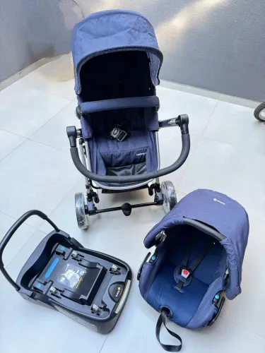 Carrinho de bebê 3 rodas + bebê conforto e base de carro - one Safe - Safety 1st