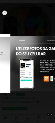 Relogio Smartwatch 10 Ultra Plus Tela Amoled Monitor 2026 O