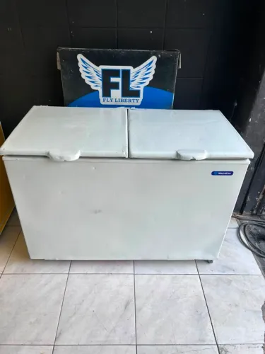 FREEZER HORIZONTAL METAL FRIO 2 PORTAS 500 LITROS