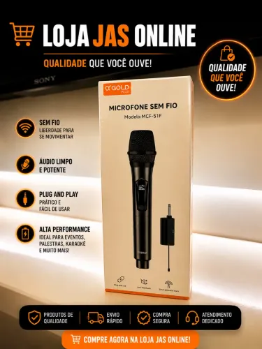 Microfone Gold  (     ? PRODUTO NOVO E LACRADO )