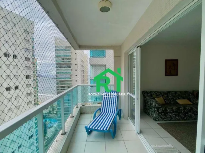 Apartamento à beira mar com 2 quartos (1 suíte), 2 vagas e lazer à venda em Jardim Astúria