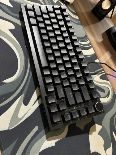 Teclado Ajazz AK820 pro white led red switch