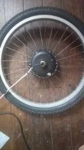 motor elétrico 350w 36v em roda aro 20 com pneu