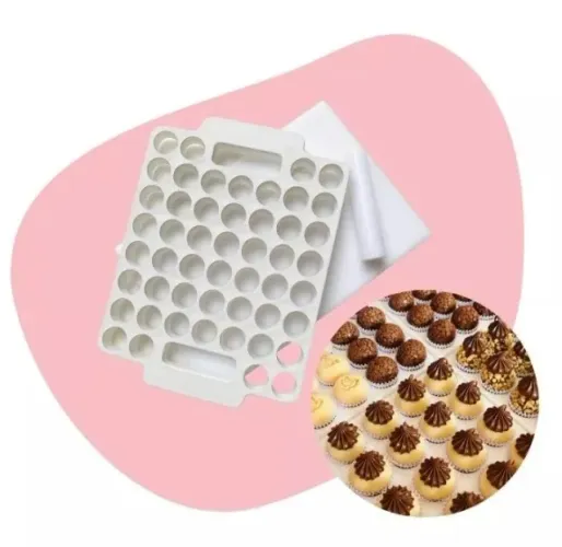 Placa Porcionadora 18g Brigadeiros - 50 Cavidades