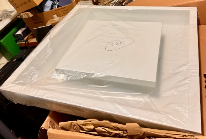 Plafon indireto de embutir 60x60 branco